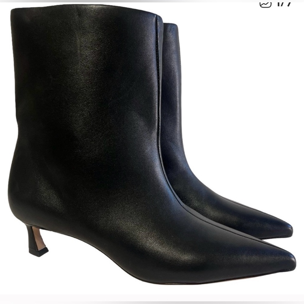 Jennifer Sumko Antonio Melanie Kitten Heel Leather Booties